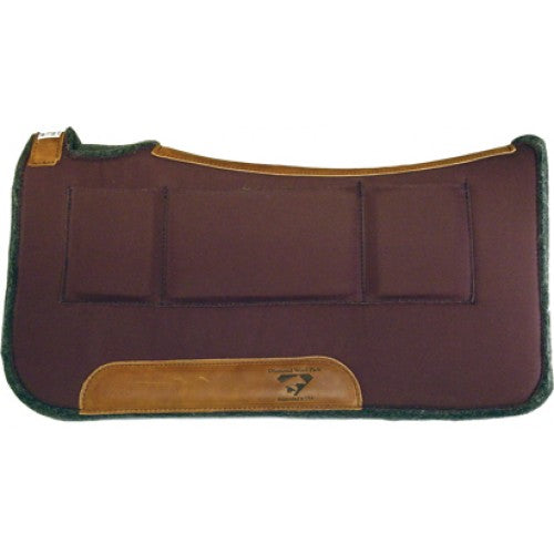 Diamond Wool  Contoured Relief Western Saddle Pad