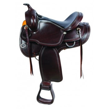 SIERRA INDY ROUND SKIRT TRAIL SADDLE - 15" Seat