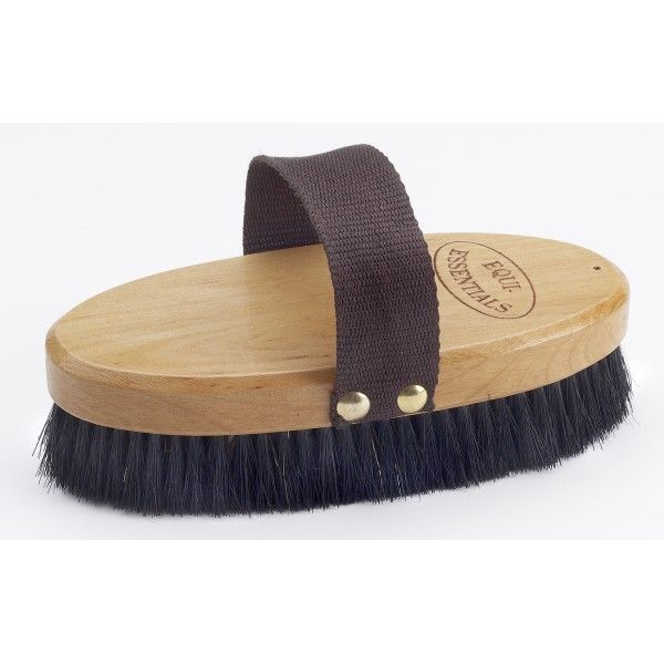 7 Wood Back Body Brush with Horse Hair