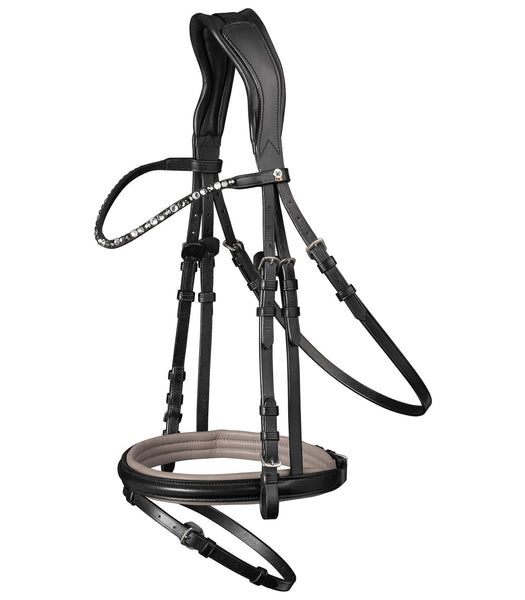 Val du Bois Padded Dressage Bridle W/ Removable Flash – Equestrian Sport Val du Bois Padded Dressage Bridle W/ Removable Flash – Equestrian Sport