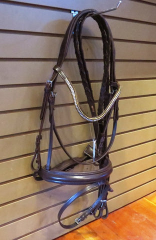Padded Bridle Crystal Browband With Reins & Flash