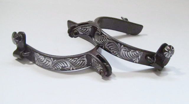 Antique Engraved Roper Spur