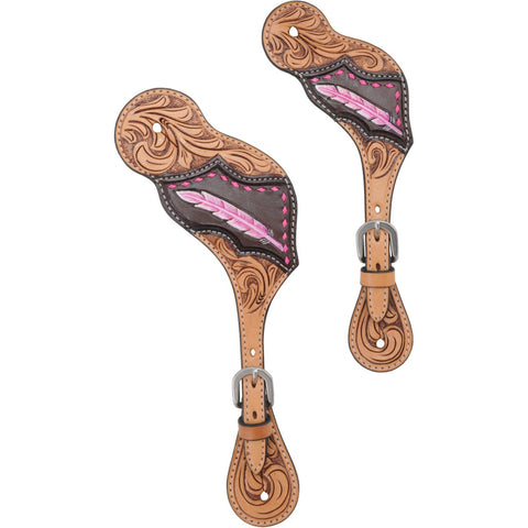 COUNTRY LEGEND GATOR & FEATHERS SPUR STRAPS