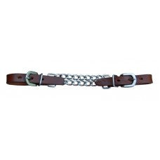 TURN TWO HARNESS LEATHER DOUBLE CHAIN CURB STRAP